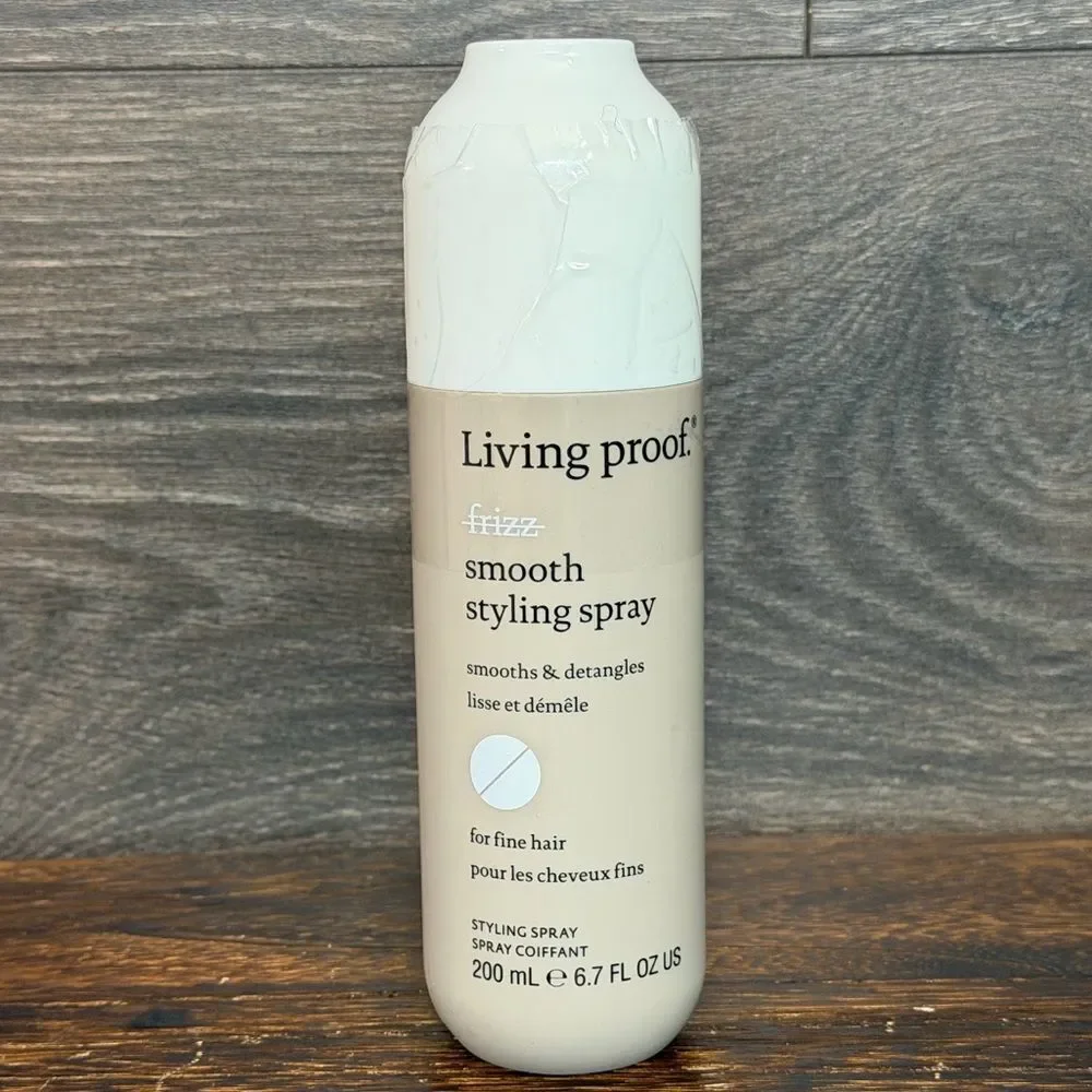 Living Proof No Frizz Shampoo Conditioner Smooth Spray Bundle + Mini, New.